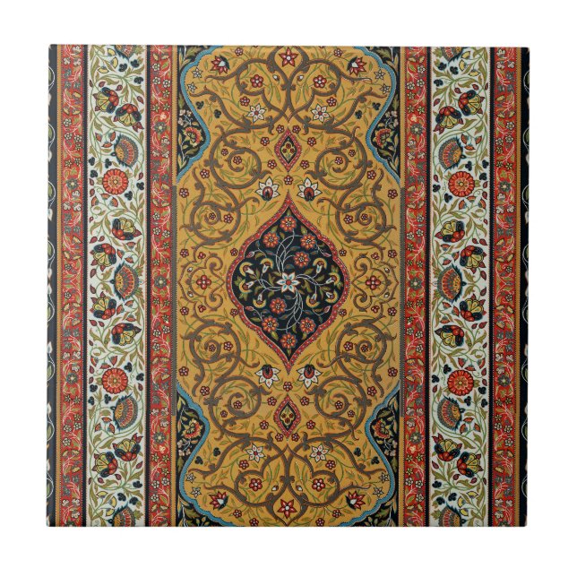 Antique Persian Rich Carpet Elegant Rug Carpet Ceramic Tile (Front)