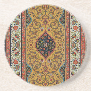 Antique Persian Rich Carpet Elegant Rug Carpet Coaster