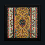 Antique Persian Rich Carpet Elegant Rug Carpet Gift Box<br><div class="desc">Immerse yourself in the opulent beauty of the 19th century with this exquisite antique Persian carpet design. Sourced from the renowned "L'Ornement Polychrome" by Albert Racinet (1888), this intricate pattern showcases the masterful artistry of traditional Persian rug making. Rich hues of gold, deep red, black, and ivory intertwine in elaborate...</div>