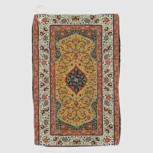 Antique Persian Rich Carpet Elegant Rug Carpet Golf Towel