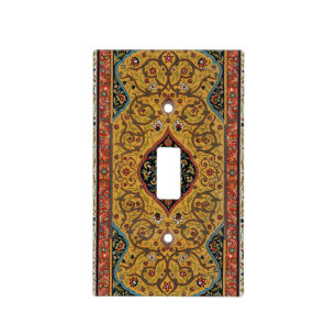 Antique Persian Rich Carpet Elegant Rug Carpet Light Switch Cover