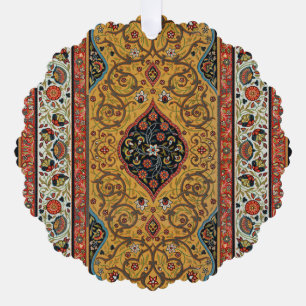 Antique Persian Rich Carpet Elegant Rug Carpet Ornament Card