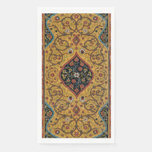 Antique Persian Rich Carpet Elegant Rug Carpet Paper Guest Towels