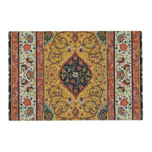Antique Persian Rich Carpet Elegant Rug Carpet Placemat