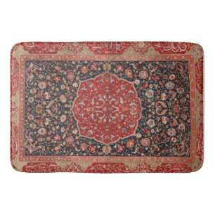 Antique Persian Rug Distressed Vintage Art Pattern