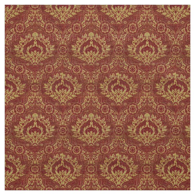 Antique Persian Safavid Era Pattern Print Fabric (Swatch)