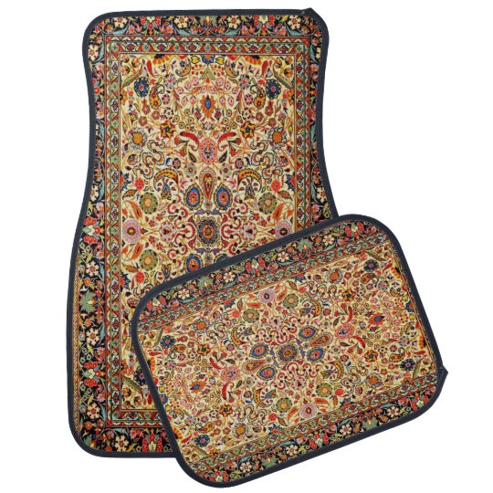 Antique Persian Turkish Azerbaijan Carpet Car Floor Mat Zazzle Com