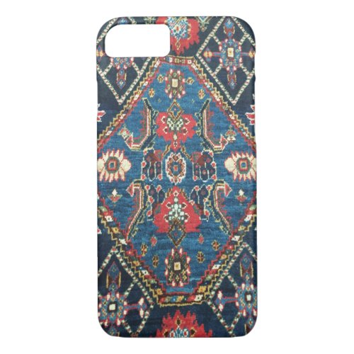 Antique Persian Turkish Carpet Blue iPhone 87 Case