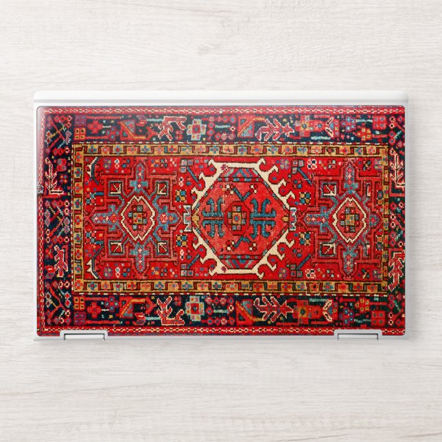 Antique Persian Turkish  Carpet, Red HP Laptop Skin (Front)