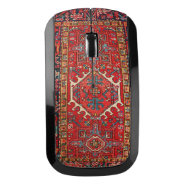 Antique Persian Turkish Carpet, Red Wireless Mouse at Zazzle