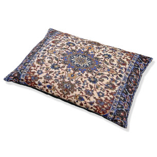 Antique Persian Turkish Oriental Blue Rug Carpet Pet Bed