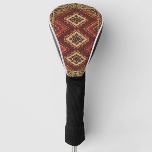 Antique Persian Turkish Oriental  Carpet Rug Golf Head Cover