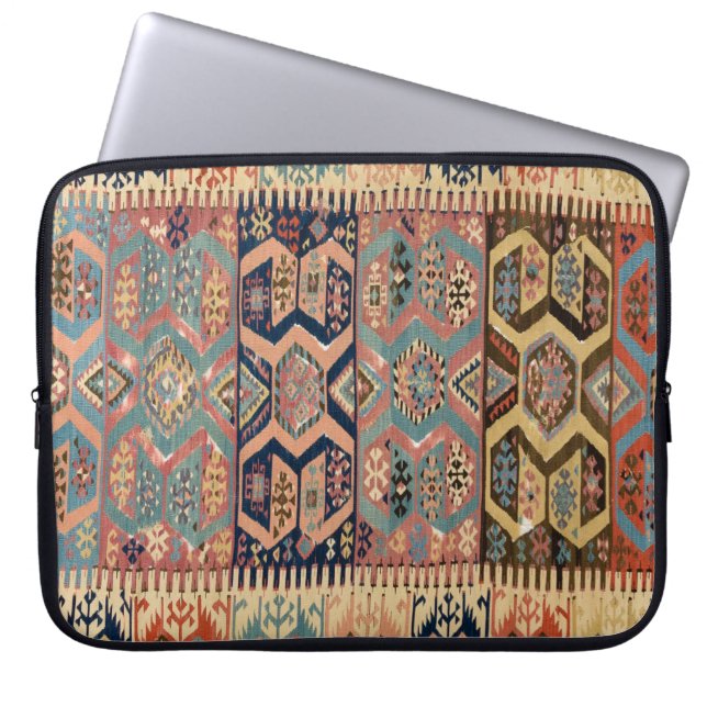 Antique Persian Turkish Oriental Rug Carpet Laptop Sleeve (Front)