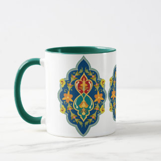 Antique Persian Turkish Pattern 7-Tone V2 Coffee Mug