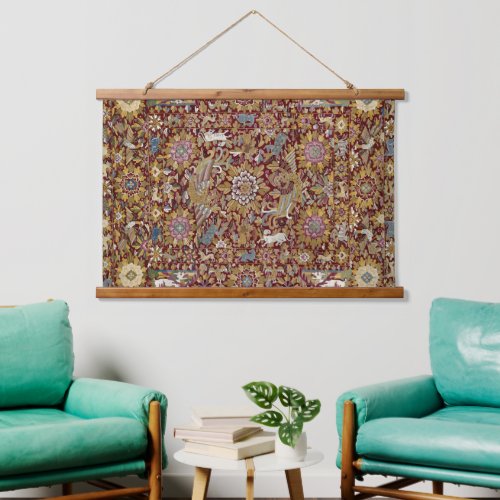 Antique Peruvian Print Hanging Tapestry