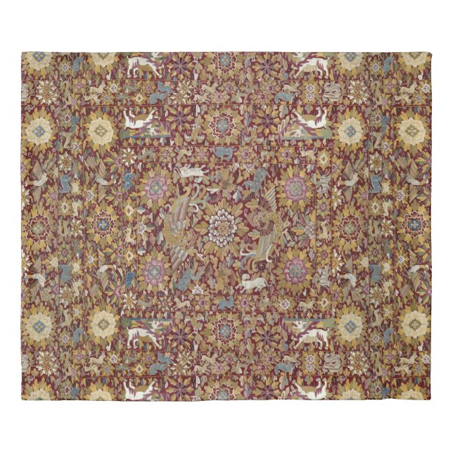 Antique Peruvian Tapestry Print Duvet Cover (Front)