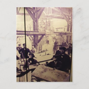 Antique Photo Statue Of Liberty Factory Postcard by DarkChocolateQueen at Zazzle