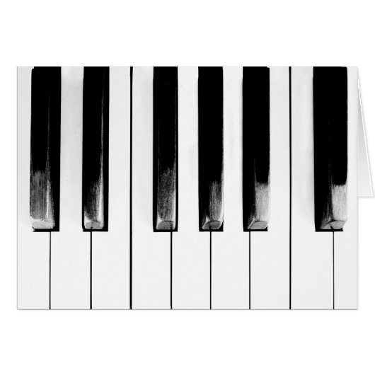 Antique Piano Keys Cards (Front Horizontal)