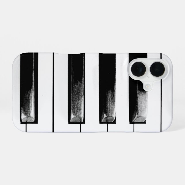 Antique Piano Keys iPhone Case (Back Horizontal)
