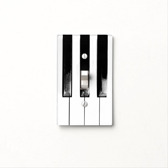 Antique Piano Keys Light Switch Cover (In Situ)