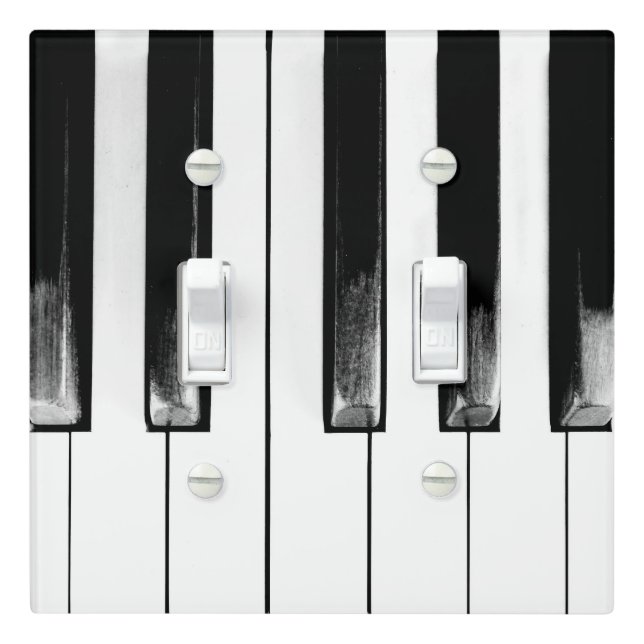 Antique Piano Keys Light Switch Cover (In Situ)