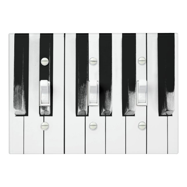 Antique Piano Keys Light Switch Cover (In Situ)