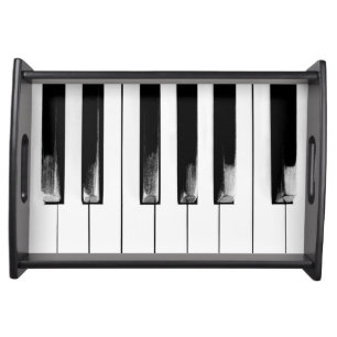 Antique Piano Keys Serving Tray