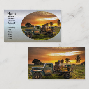 Antique Pickup in the Countryside Business Card