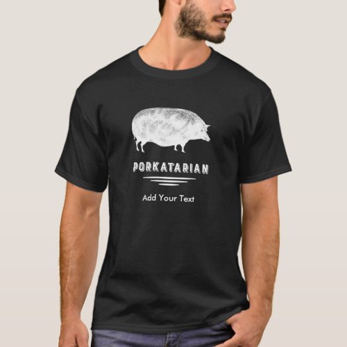 Antique Pig Bacon Lover Porkatarian Funny T_Shirt