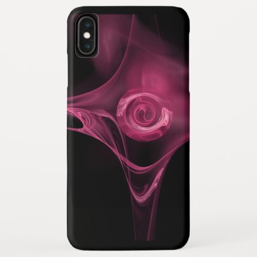 ANTIQUE PINK FRACTAL ROSE iPhone XS MAX CASE