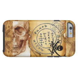 ANTIQUE  PIRATES TREASURE MAP ,SKULL AND SWORDS TOUGH iPhone 6 CASE