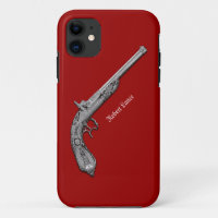 Antique Pistol Personal Red iPhone 5 Case