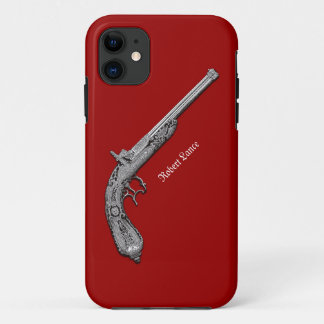 Antique Pistol Personal Red  iPhone 5 Case