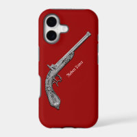 Antique Pistol Personal Red iPhone 5 Case