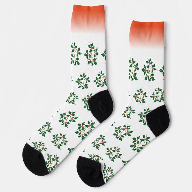 Antique Plate & Café au Lait Bol Socks | Holly (Left)