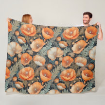 Antique poppies pattern