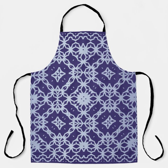 Antique portuguese azulejo ceramic. Graphic design Apron (Front)