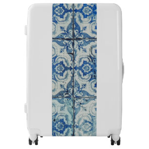 Antique Portuguese Tiles Pattern - Azulejo Luggage