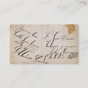 Antique Postcard Business Card