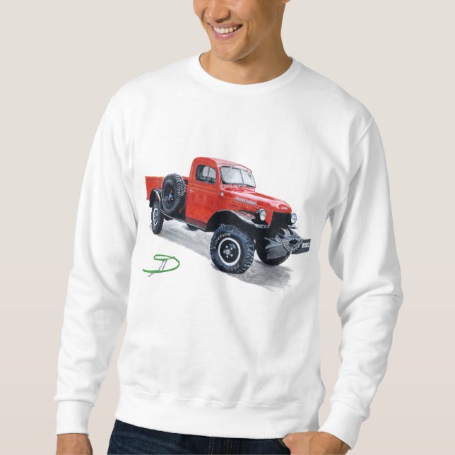 Antique Power Wagon Truck Sweatshirt (Front)