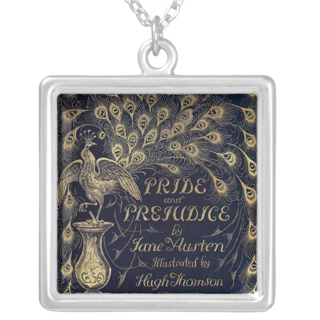 Antique Pride and Prejudice Peacock Necklace (Front)