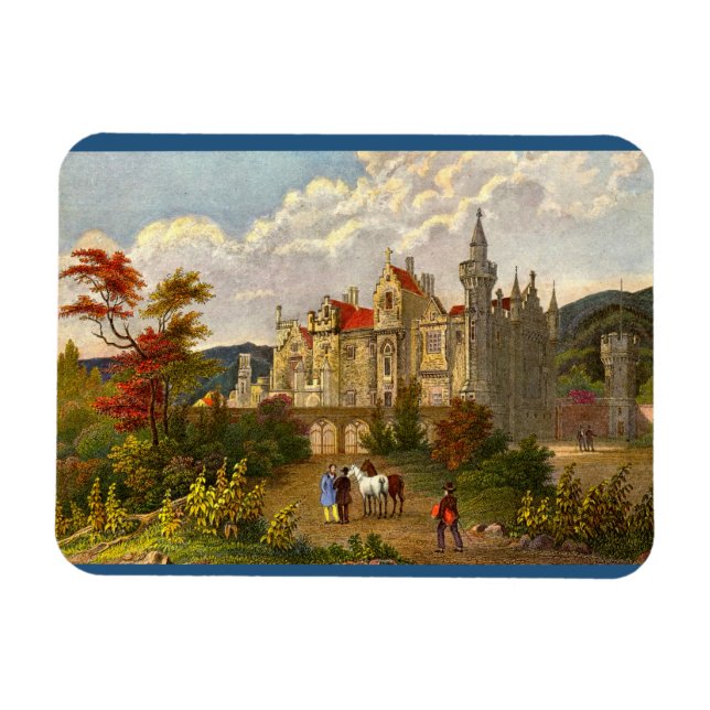 antique print of Abbotsford House Magnet (Horizontal)