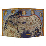 Antique Ptolemaic World Map, Johannes of Arnsheim 3 Ring Binder