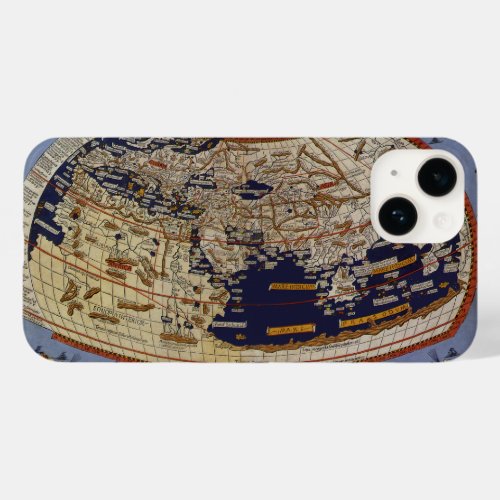 Antique Ptolemaic World Map Johannes of Arnsheim Case_Mate iPhone 14 Case