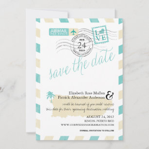 Antique Puerto Rico Airmail Save the Date