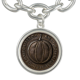 Antique Pumpkin Coin Bracelet
