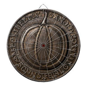Antique Pumpkin Coin Dart Board
