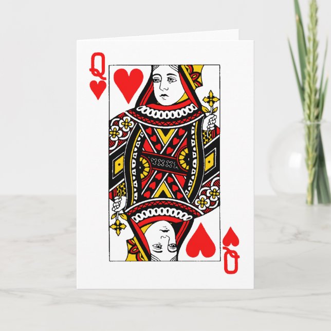 Antique Queen of Heart Card (Front)