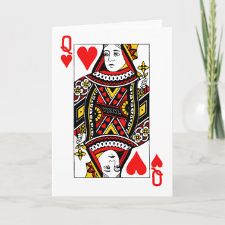 Antique Queen of Heart Card
