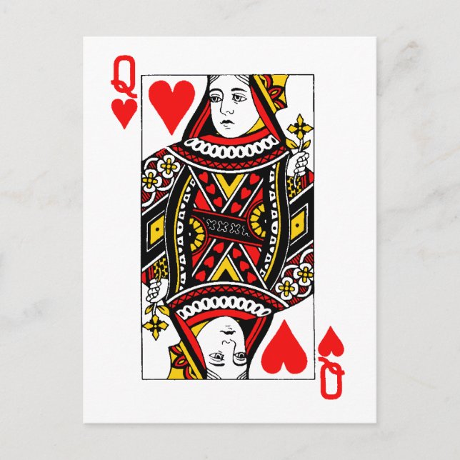 Antique Queen of Heart Postcard (Front)